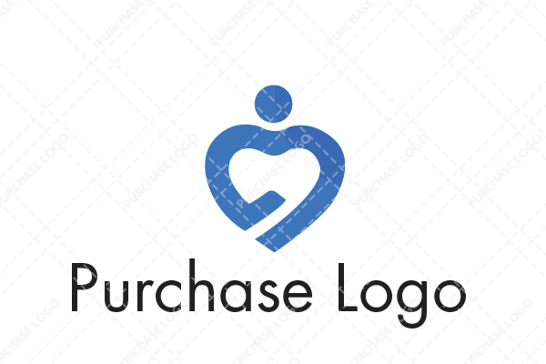 Abstract Showcasing as a Heart with an Individual Logo